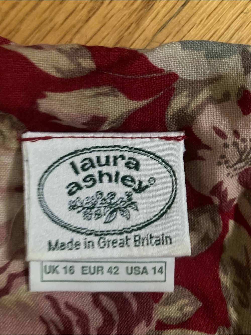 Label on Fabric